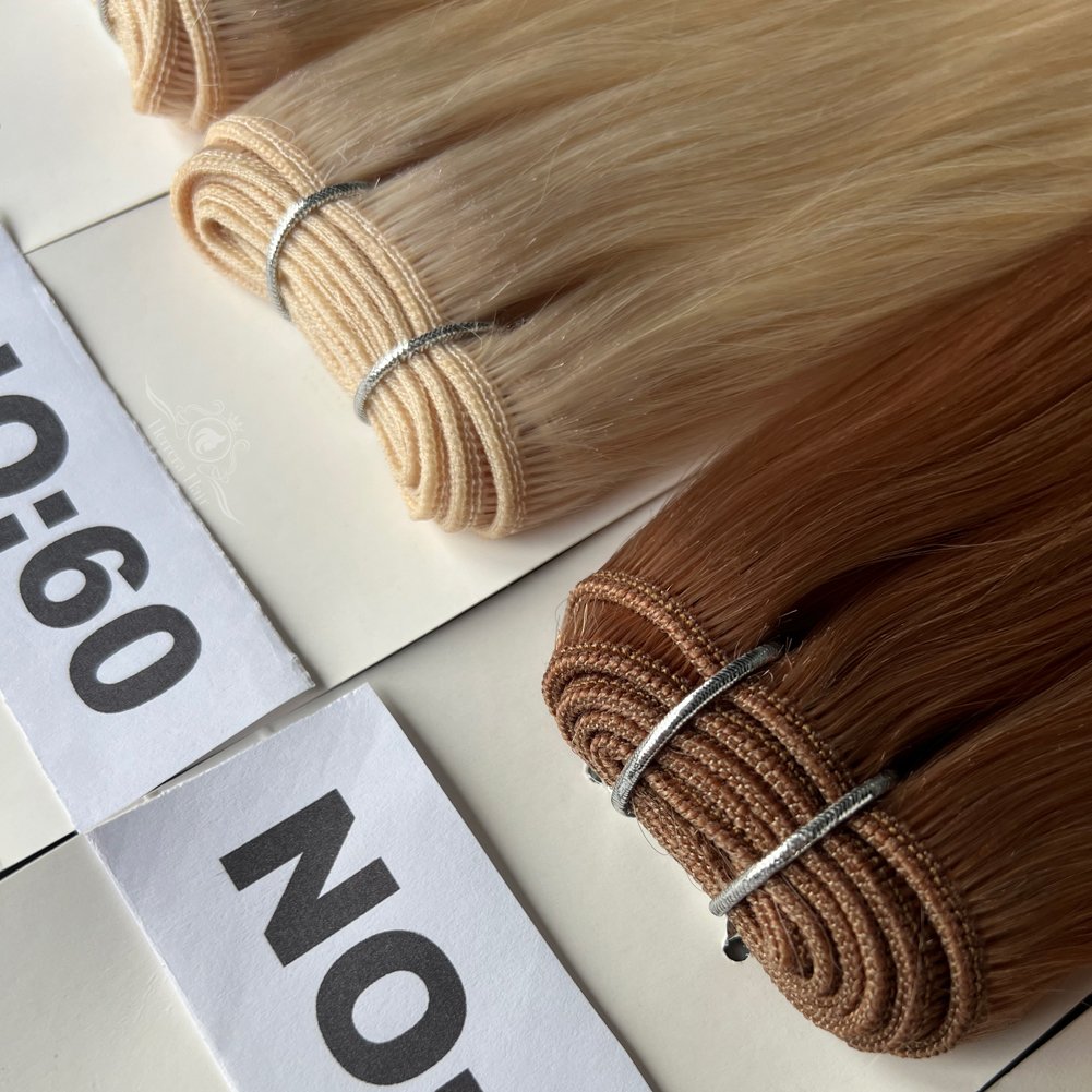 Luxury Machine Weft Vendor Virgin Human Hair Extensiones De Cabello Humano Natural Bundles Machine Weft Human Hair Extensions