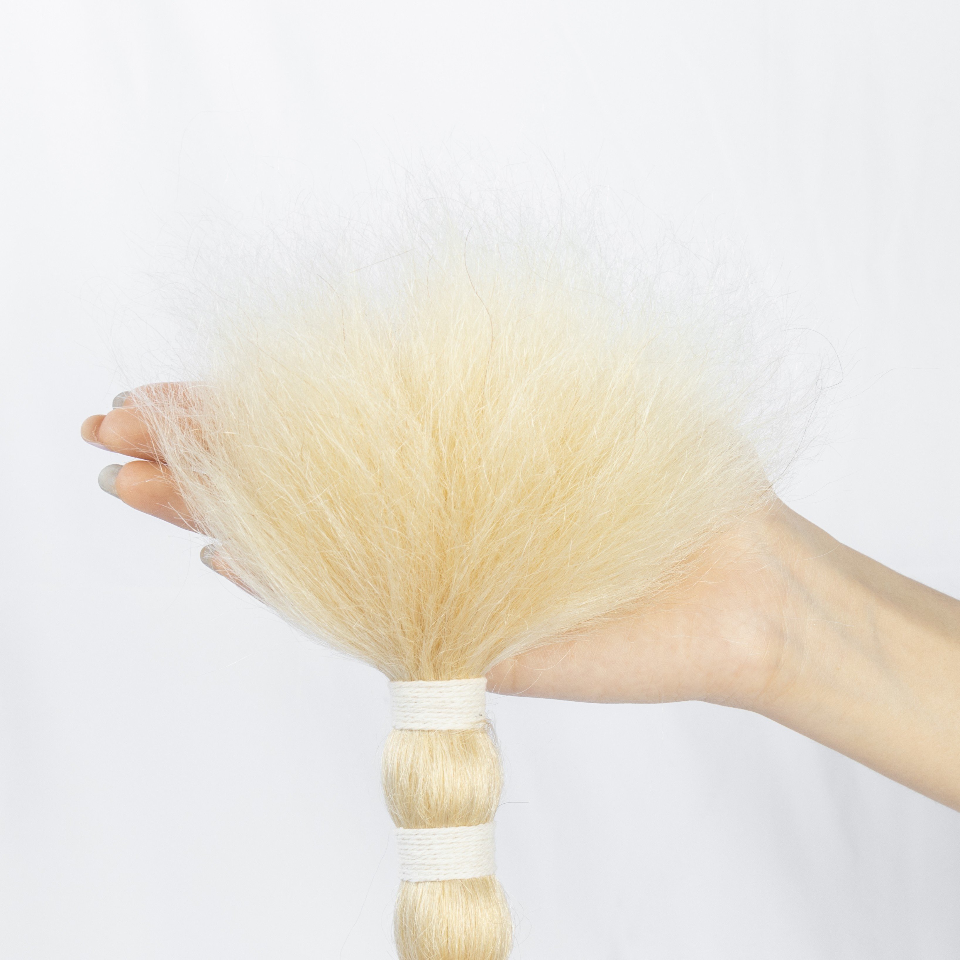 Wholesale 12A Wet and Wavy Bulk Human Hair For Boho Braids Indian Virgin Wavy Braiding Human Hair Extensions