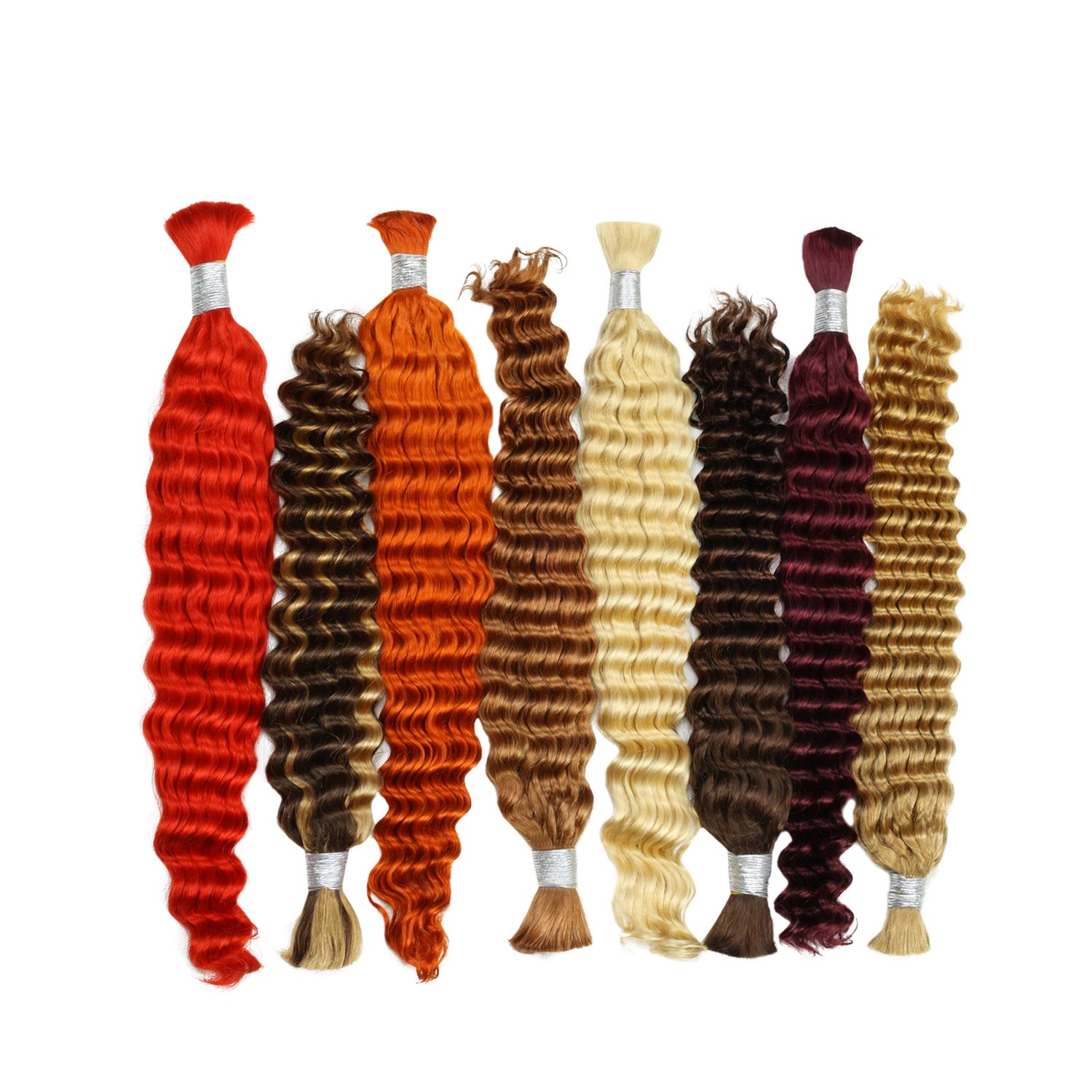 FH wholesale deep wave bulk colored braiding remy hair cheap price human hair bulk extensions for braiding