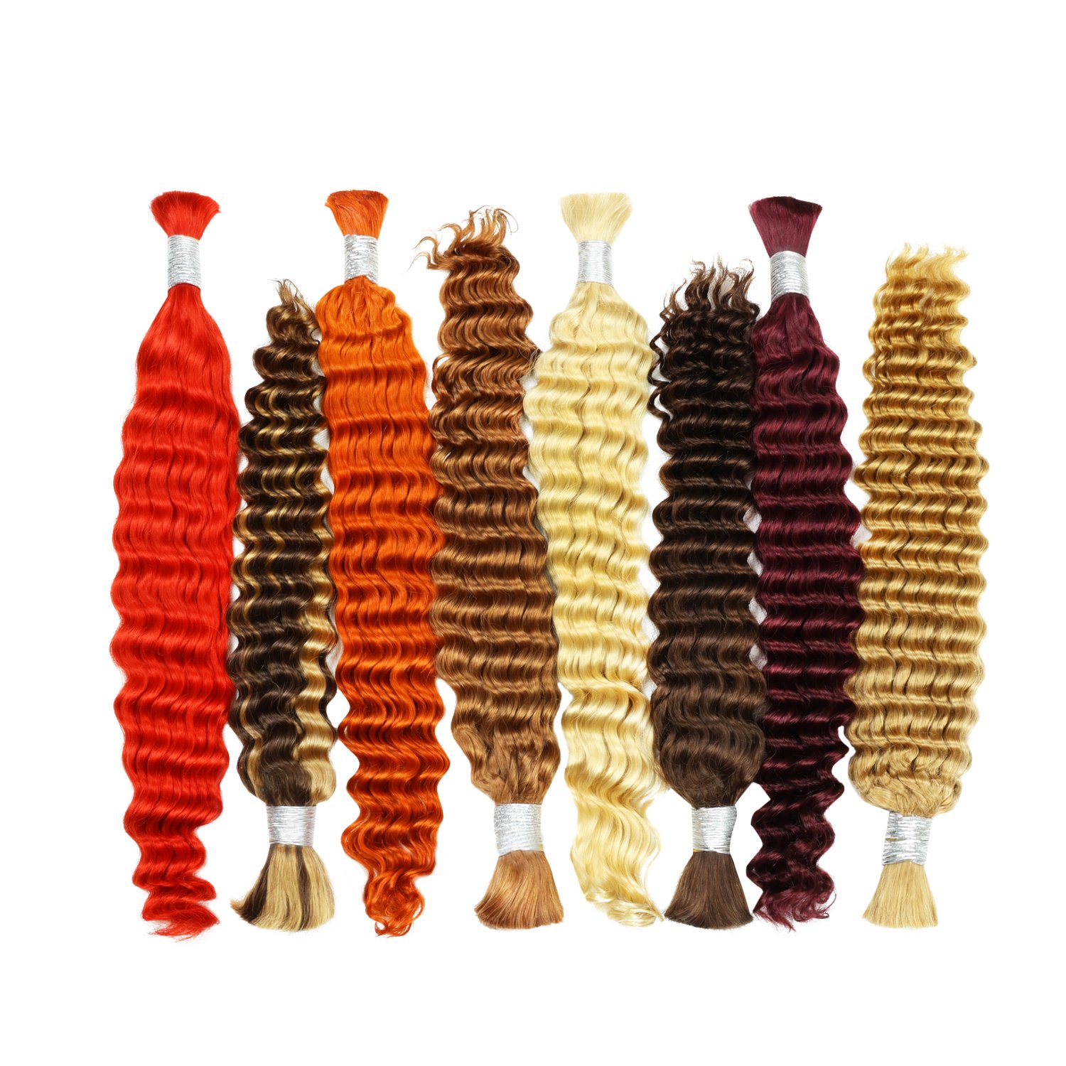 FH wholesale deep wave bulk colored braiding remy hair cheap price human hair bulk extensions for braiding
