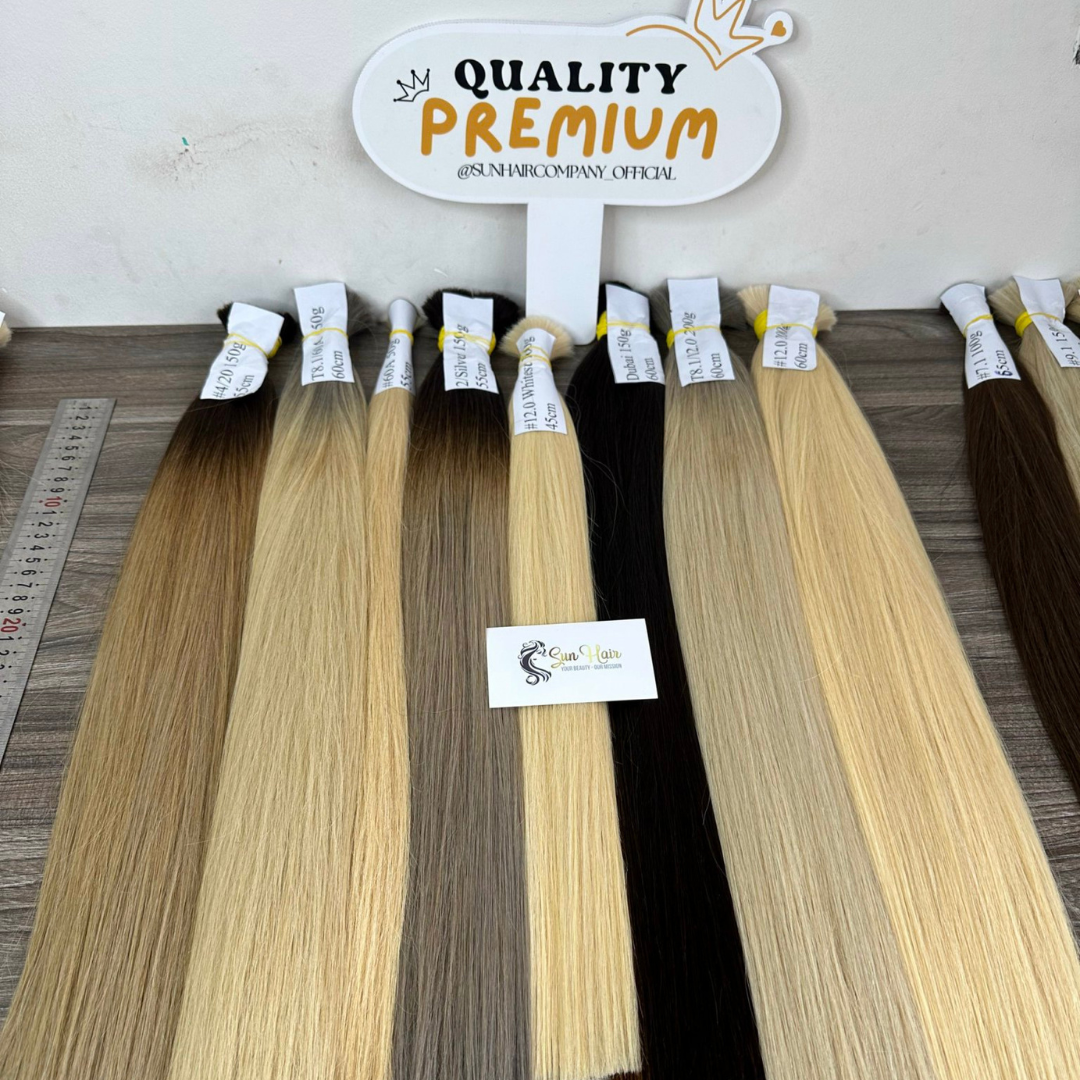 Wholesale Hot Trending Products High Quality With A Variety Of Different Colors Bulk Hair 100% Human Hair Extensions