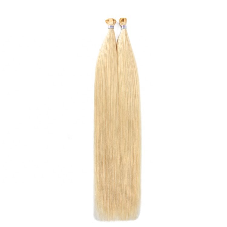Factory I Tip Human Hair Extensions Raw Virgin Natural Hair Extensions For Women Pre Bonded Italian Keratin Tip Hair Price Human
