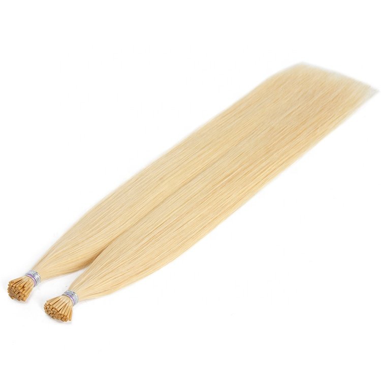 Factory I Tip Human Hair Extensions Raw Virgin Natural Hair Extensions For Women Pre Bonded Italian Keratin Tip Hair Price Human