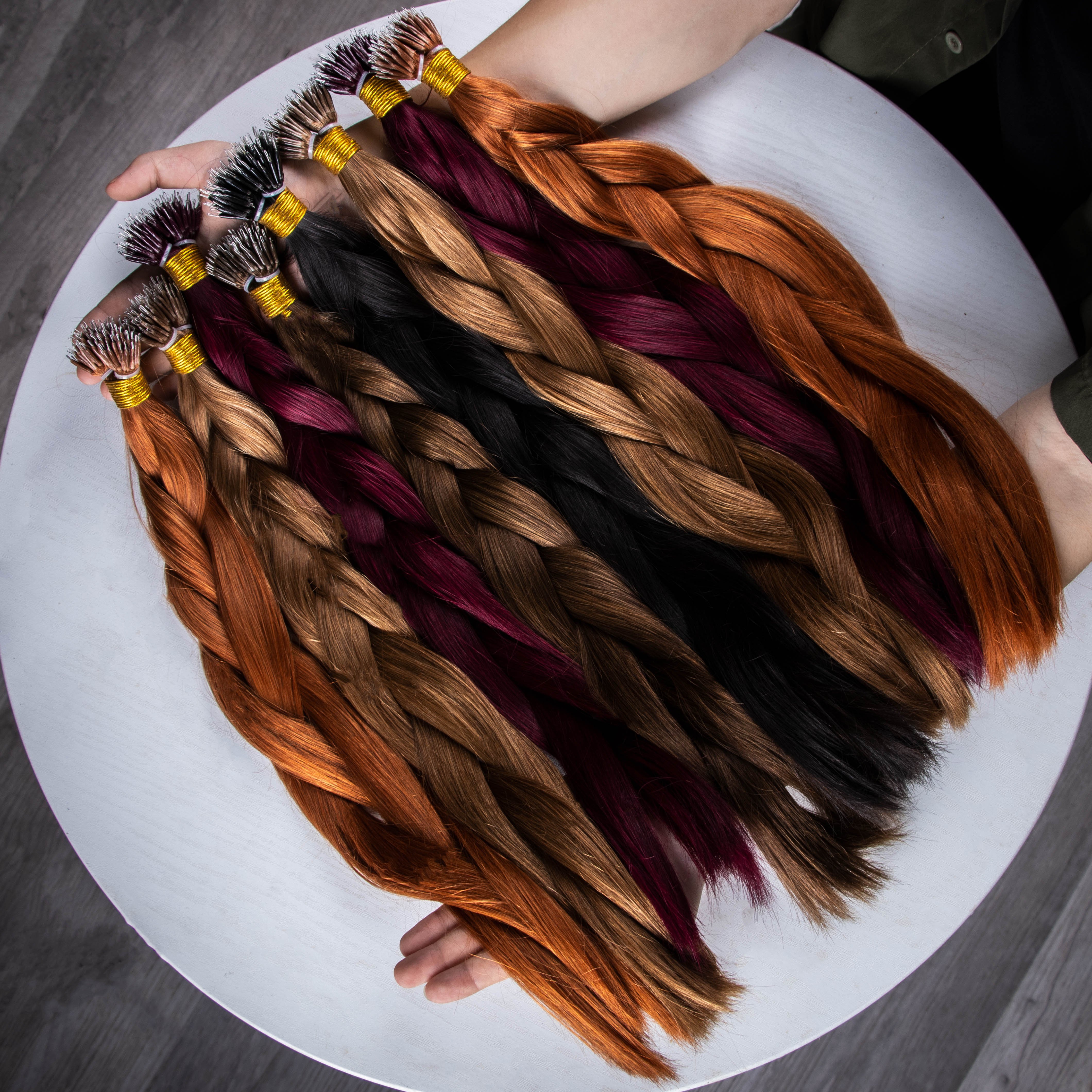 Wholesale Luxury Quality Super Double Drawn Russian Cuticle Aligned Human Hair 100% Reusable Nano Tip Human Hair Extensions