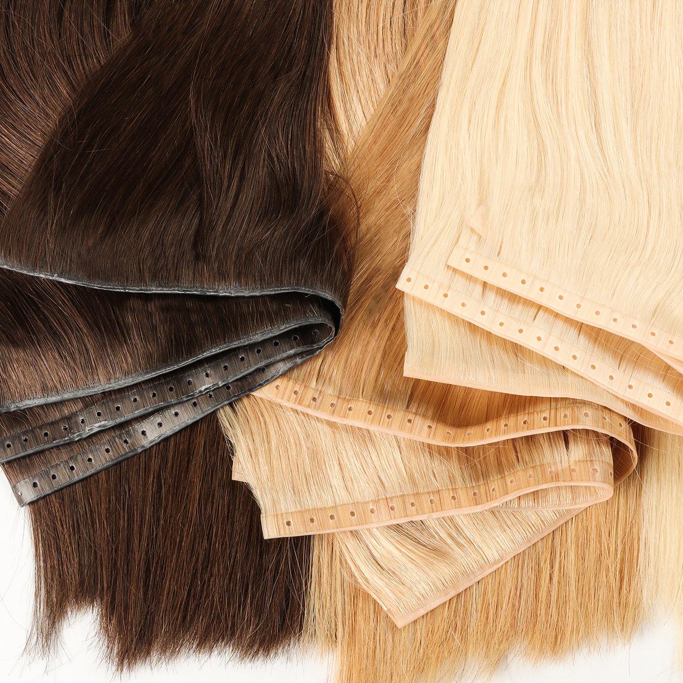 Honor PU Hole Weft Human Hair Extensions Invisible Skin Weft Hair Extensions Russian Remy Hair