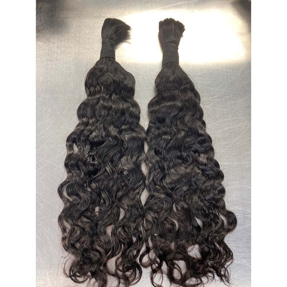 RG1234 Brazilian Virgin Hair Bulk for braiding silky straight natural color 100gram/piece Peruvian Hair for black women braids