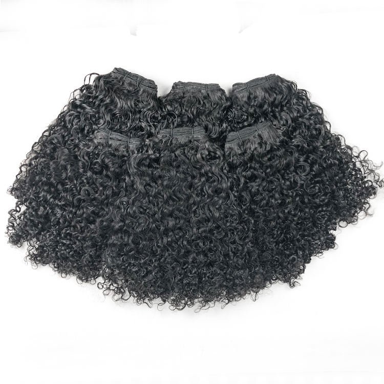 Top Quality Super Double Drawn Vietnamese raw hair Fumi Pixie Curls Bundles With Closure hair extensions human hair