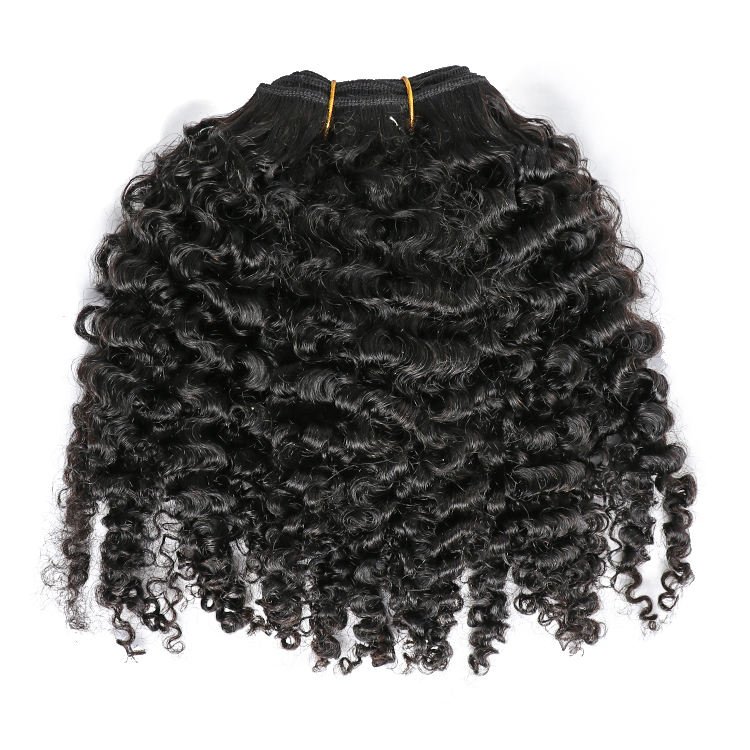 Top Quality Super Double Drawn Vietnamese raw hair Fumi Pixie Curls Bundles With Closure hair extensions human hair