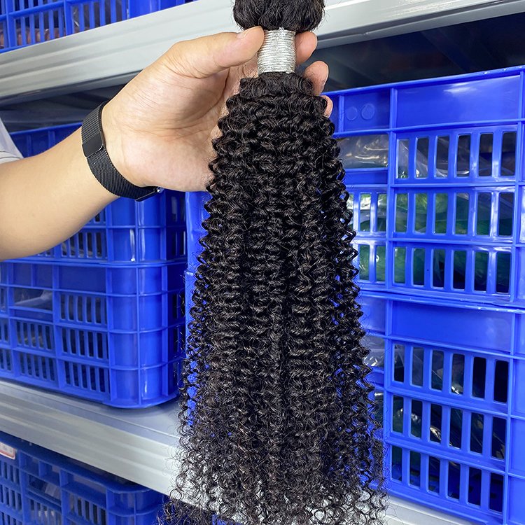 Wholesale best quality Raw virgin Cuticle Aligned Raw Vietnamese Natural Color curly Human Hair Bundles Hair Extensions Vendors