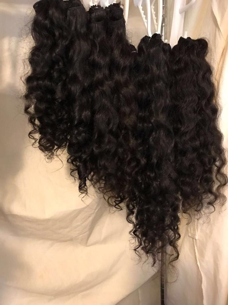 Pure Virgin curly Human Hair Extensions Wholesale price 100% Unprocessed Raw Virgin Hair Bundles single donor cuticle aligned