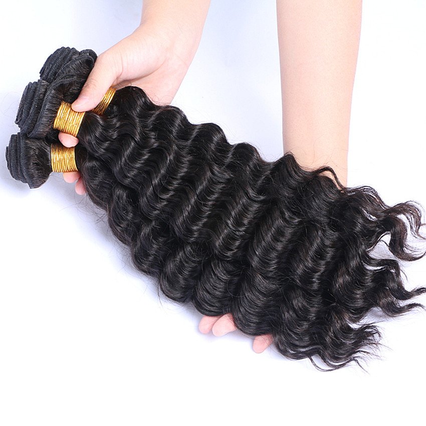 Custom 40 50 Inch Virgin Brazilian Human Hair Bundles , 100% Brazilian Hair Bundles Human Hair Extensions