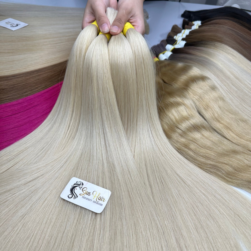 Wholesale 100% Human Hair Extensions Hot Fashionable Loose Deep Wave Super Double Drawn Weft Hot Colour Straight Bundle