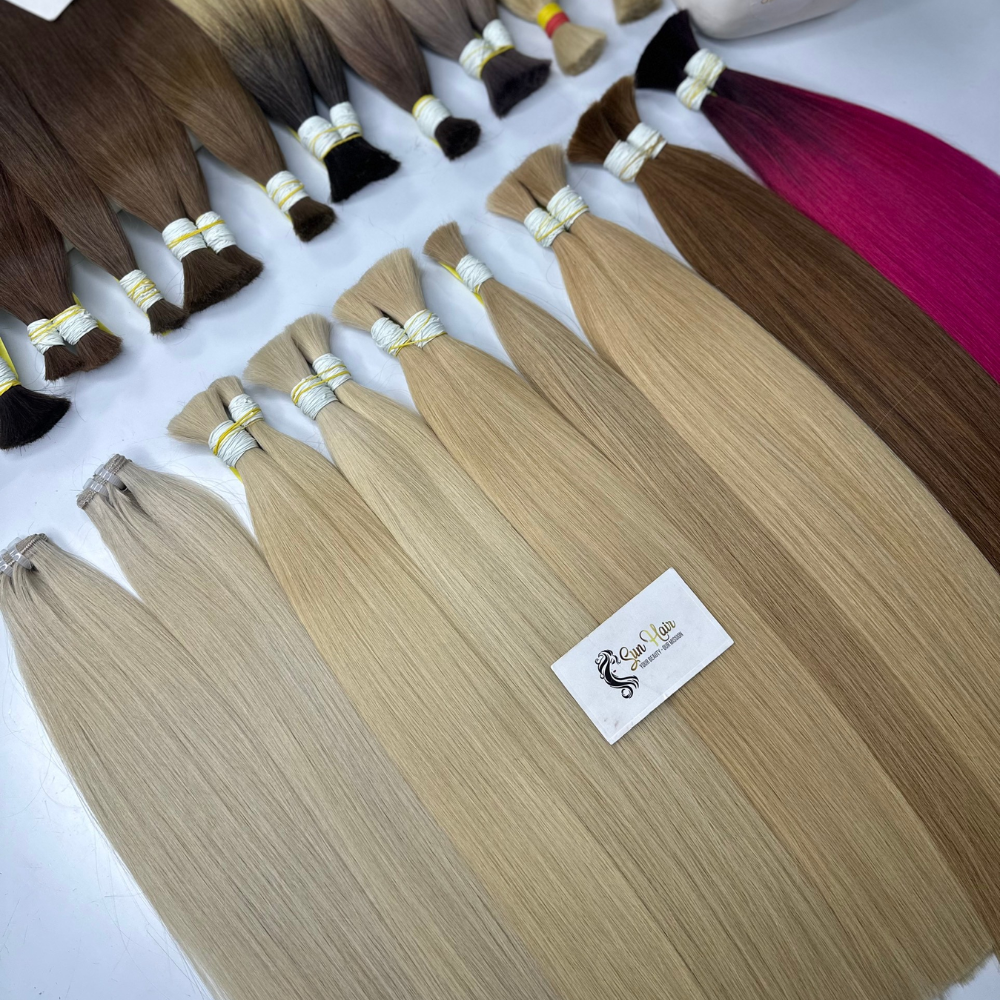 Wholesale 100% Human Hair Extensions Hot Fashionable Loose Deep Wave Super Double Drawn Weft Hot Colour Straight Bundle