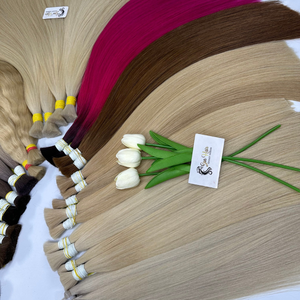 Wholesale 100% Human Hair Extensions Hot Fashionable Loose Deep Wave Super Double Drawn Weft Hot Colour Straight Bundle