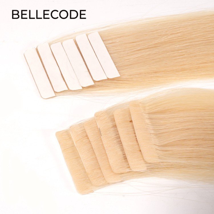 Salon Professional Private Label Full Cuticle Double Sided Adhesive Invisible Tape In Hair Extention