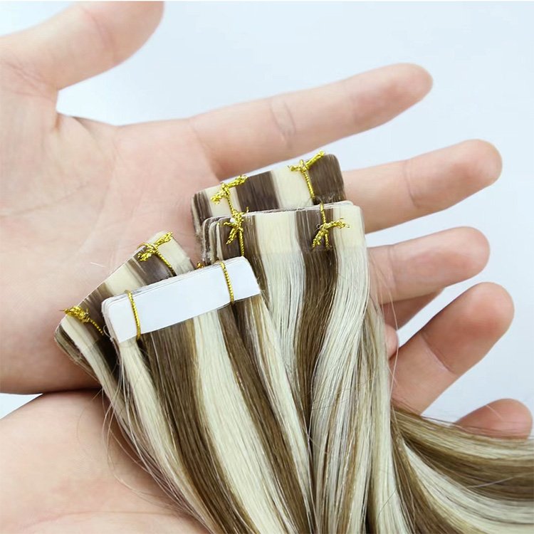 Salon Professional Private Label Full Cuticle Double Sided Adhesive Invisible Tape In Hair Extention