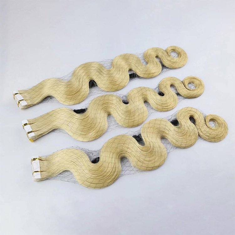 Salon Professional Private Label Full Cuticle Double Sided Adhesive Invisible Tape In Hair Extention