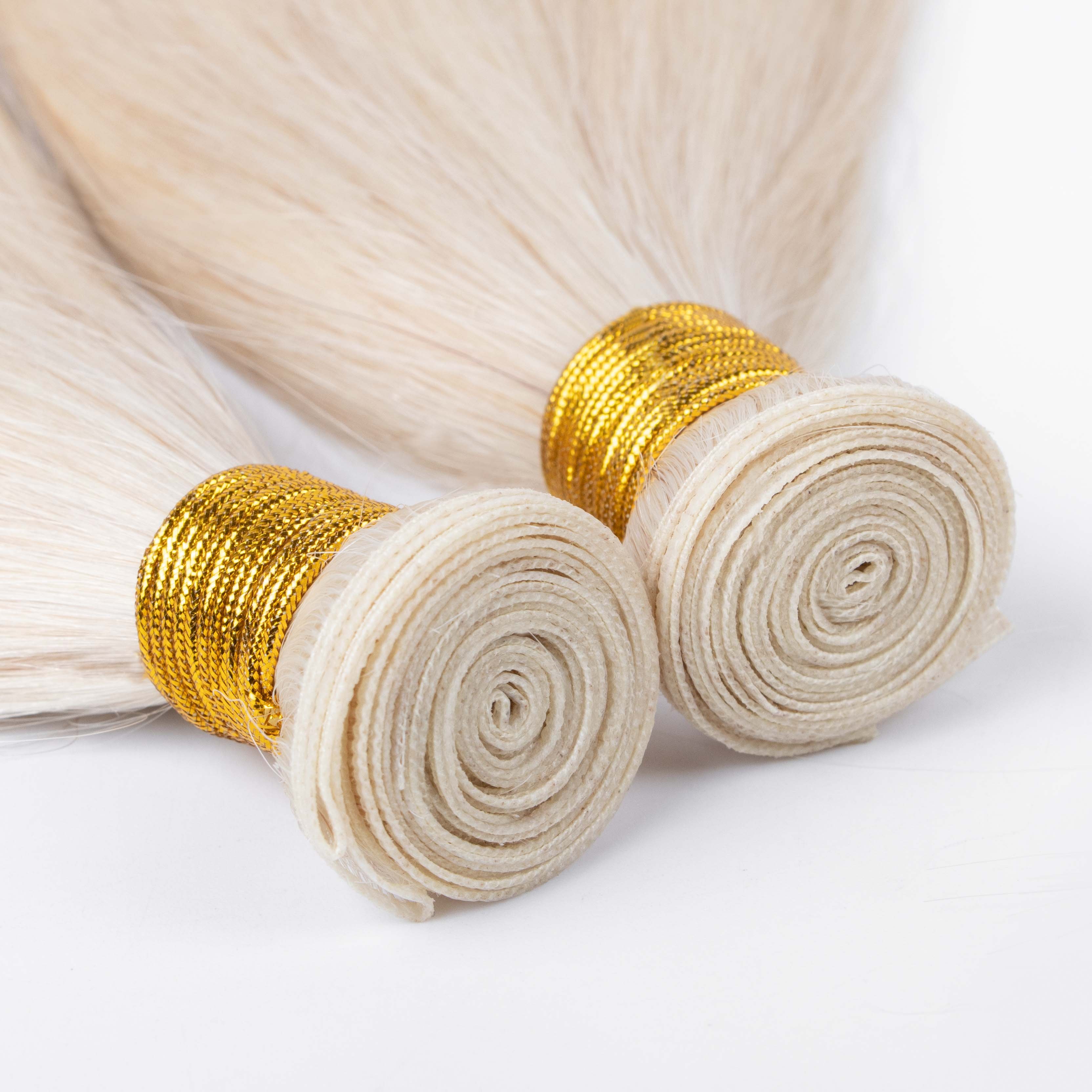 Double Drawn Can Be Cut Genius Weft 100% Unprocessed Virgin Genius Weft Human Hair Extensions