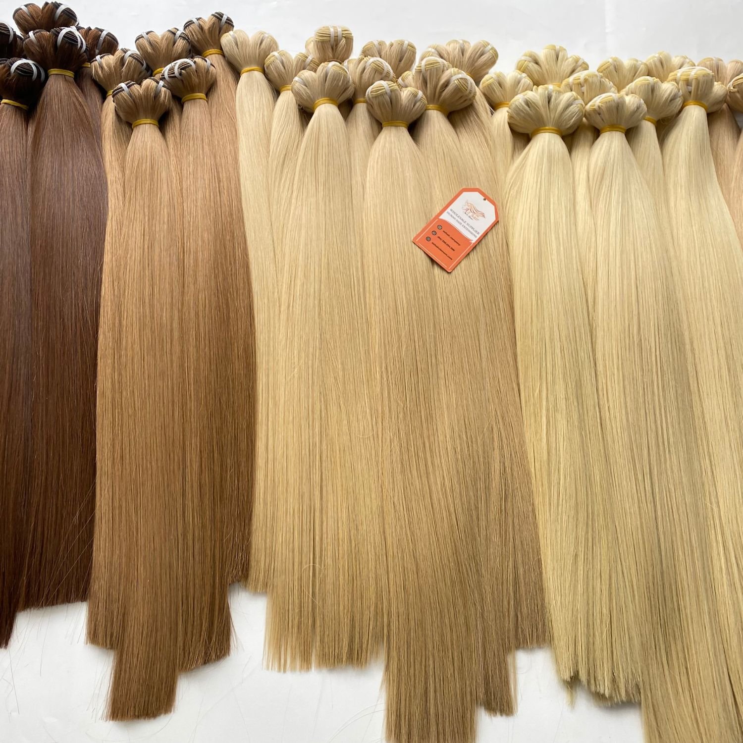 Top quality Weft Human Hair Extensions Super Silky And Smooth Remy Virgin Weft Hair Extension Wholesale Price