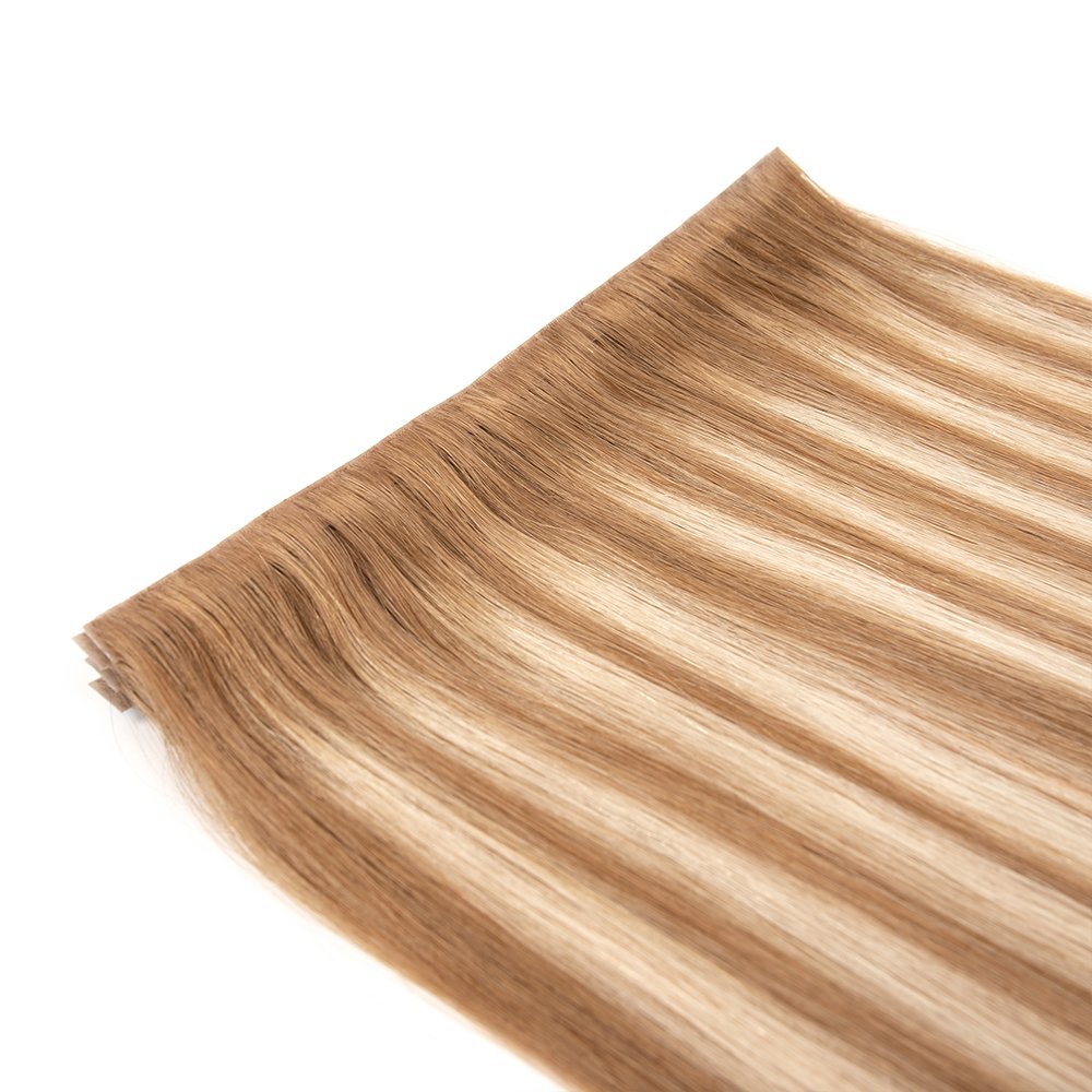 Lanxun More invisible Injected tape in tape hair extension skin weft injected tape weft in virgin hair extensions
