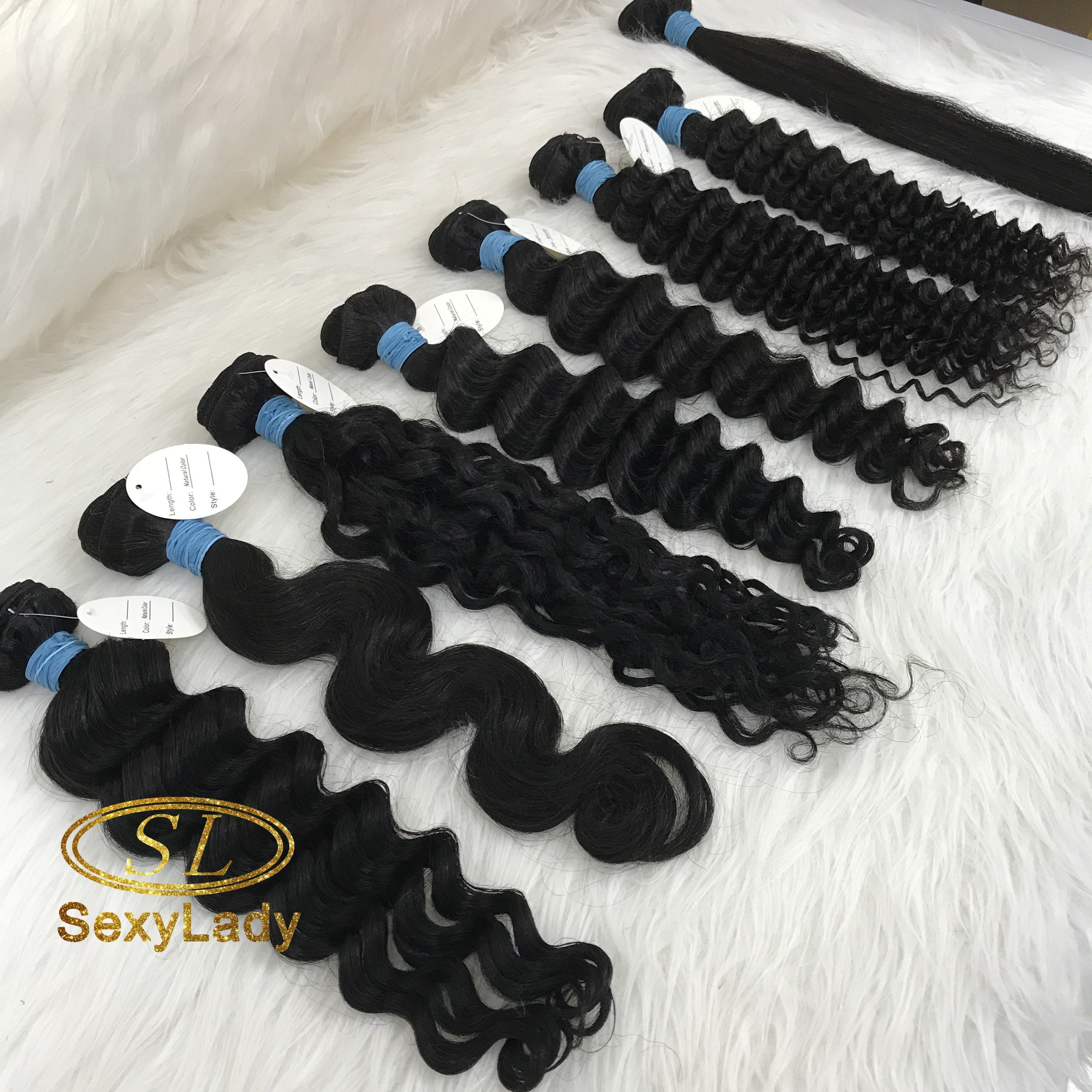 Great Summer Hair Raw Human Hair 40 Inch Long Curly Wig HD Closure Vietnamese Burmese Curly