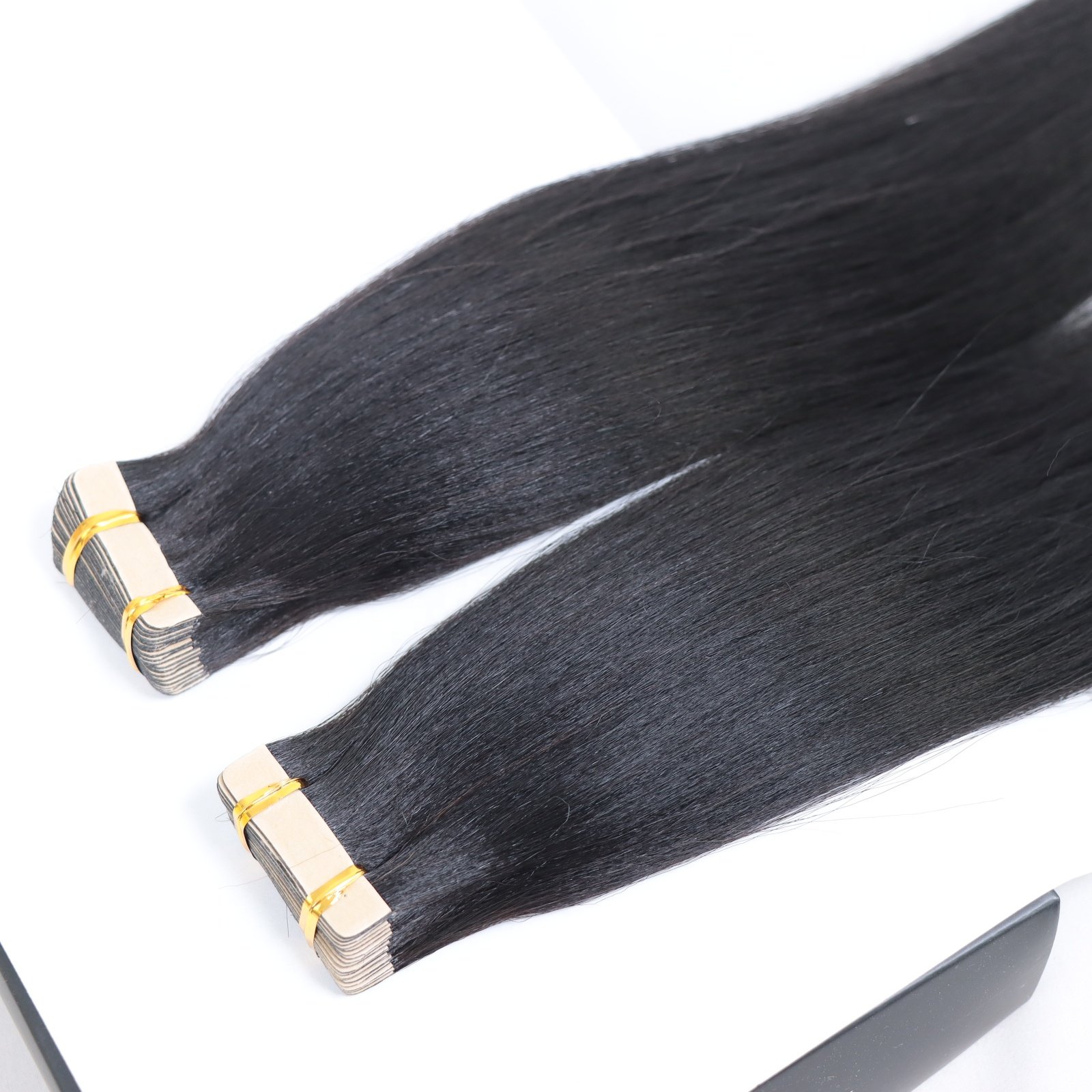 Wholesale Natural Tape In Hair Extensions 100% Human Hair Grade 12a Light Yaki Straight Tape In Human Hair Extensions