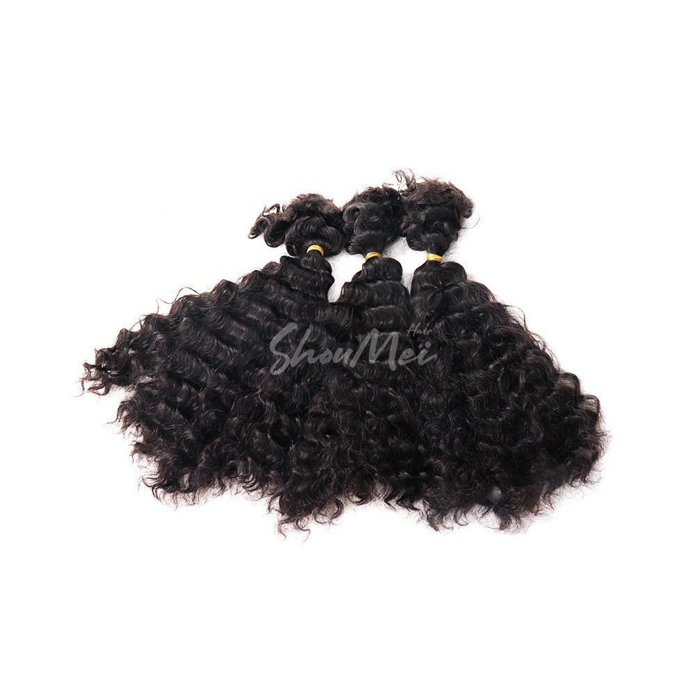 Hot Selling Afro Kinky Bulk Twist 8-28 Inch Double Drawn Bulk Hair Braiding Human Hair