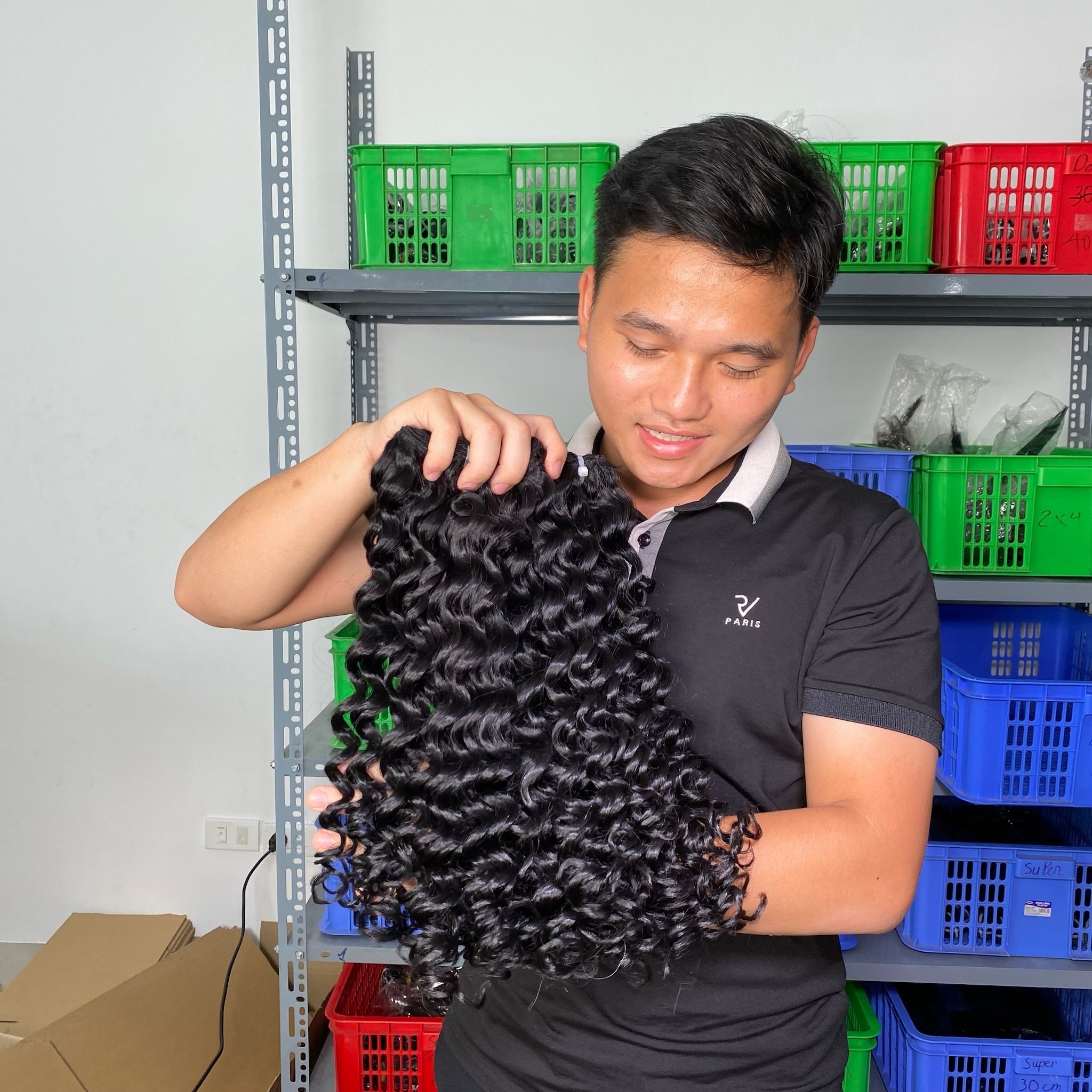 Hot sale letsfly Bundles Deal Deep Wave Vietnamese Hair Weave Bundles Curly Wholesale Raw Virgin Hair Extensions