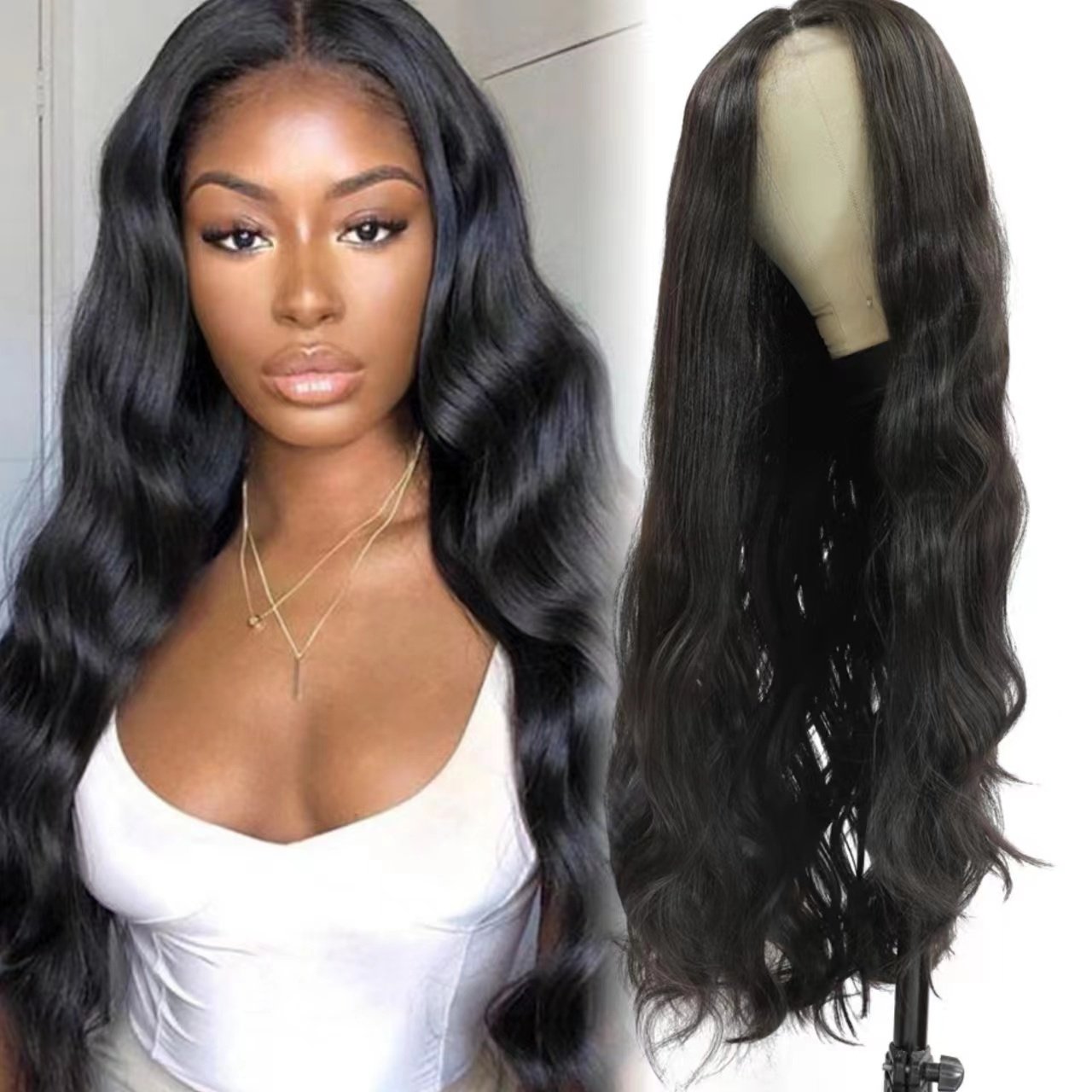 Wholesale Synthetic Wigs Lace Front With Baby Hair Transparent Swiss Synthetic Glueless Hd Lace Front Box Braided Wigs