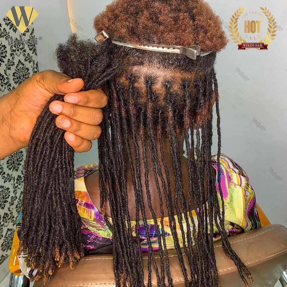 0.2/0.4/0.6/0.8/1.0/1.2/1.5cm 100% Human Hair Dreadlock Extensions Afro Kinky Human Hair Loc Extensions Dreadlocks Human Hair
