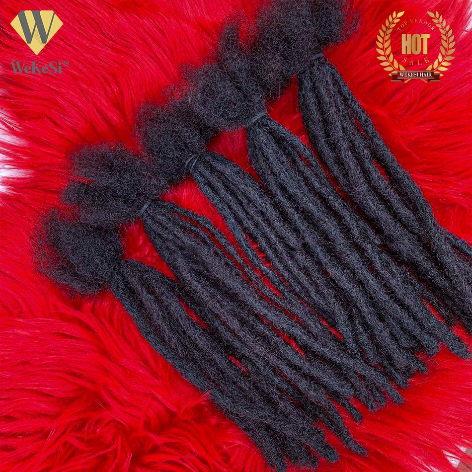 0.2/0.4/0.6/0.8/1.0/1.2/1.5cm 100% Human Hair Dreadlock Extensions Afro Kinky Human Hair Loc Extensions Dreadlocks Human Hair