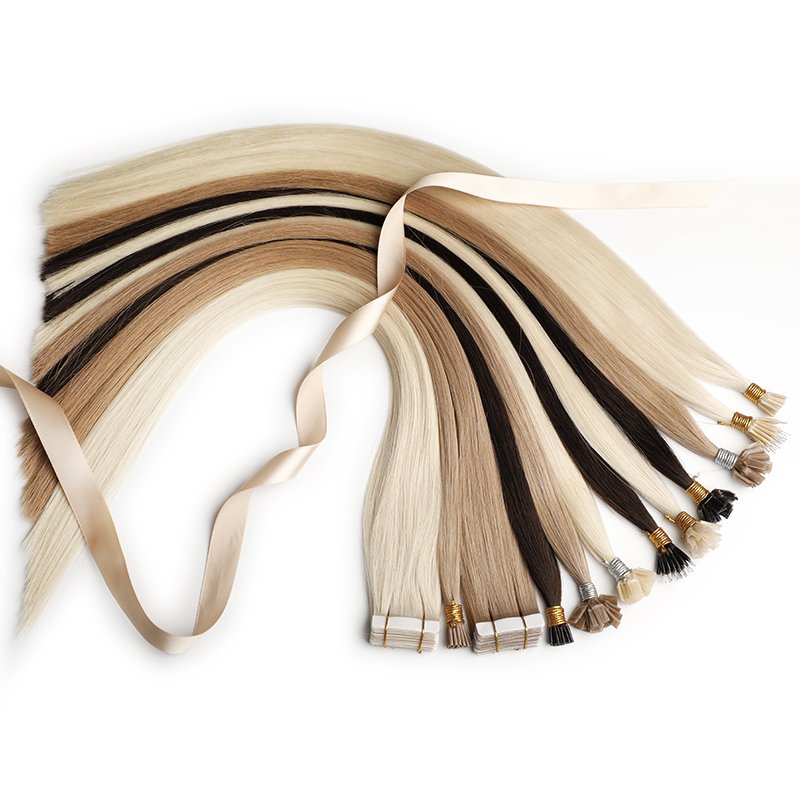 Wholesale european 100% Human Hair Extension Double Drawn Virgin Remy Tape In Hair Extension Human