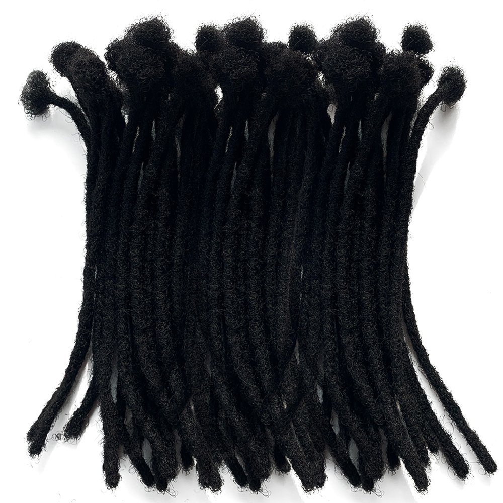 Whosale Human Hair Locs Extensions Dreadlocks Extensions Full Handmade Small Size 100% Human Hair Extensions
