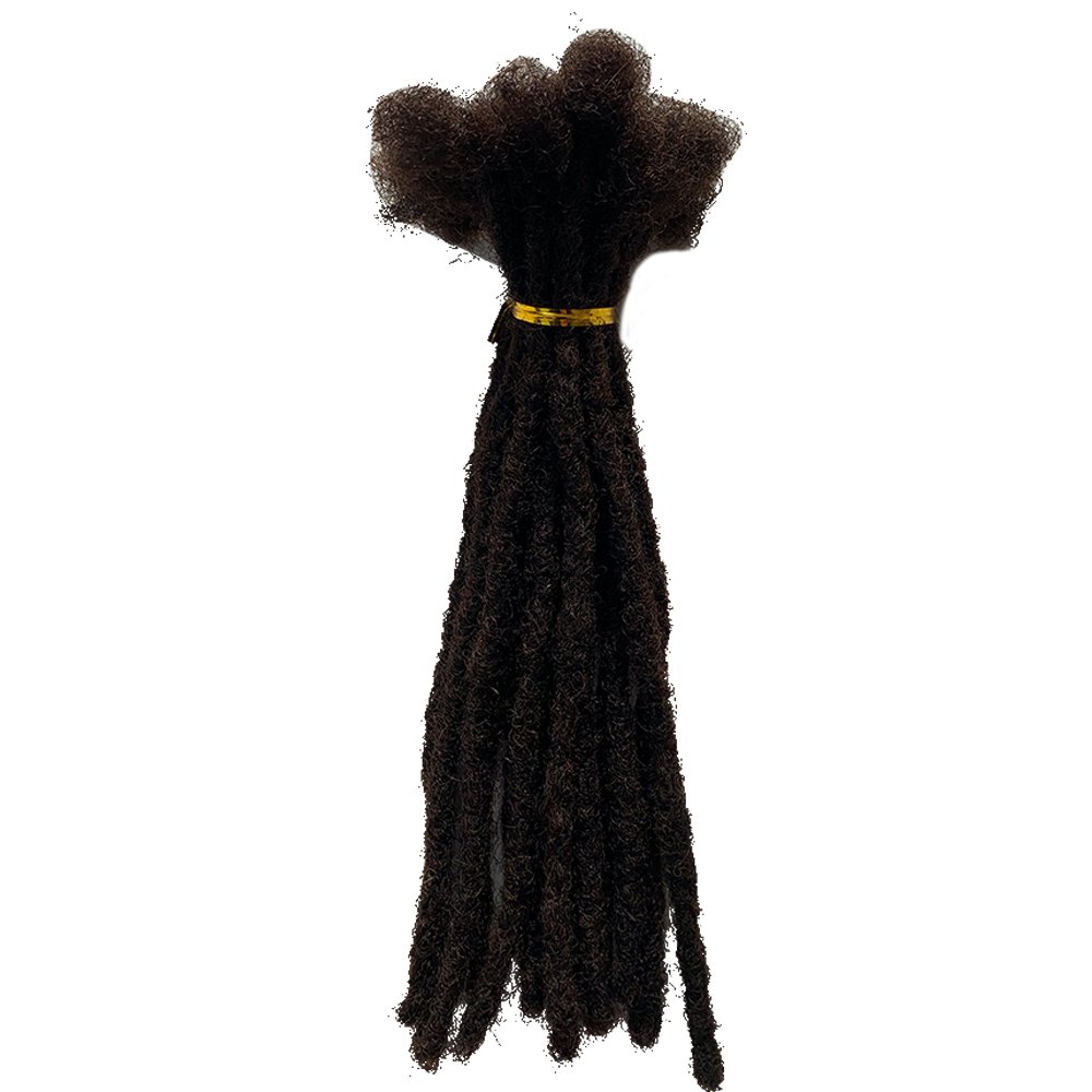 Whosale Human Hair Locs Extensions Dreadlocks Extensions Full Handmade Small Size 100% Human Hair Extensions
