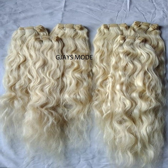 Single donor Indian curly wavy human hair extension , bulk , hair wefted , closures and frontals available
