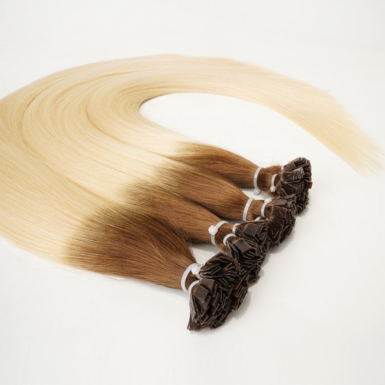 Pre Bonded Flat Tip Remy Hair Soft Italian Keratin Tip Hair Flat Tip Human Hair Extensions