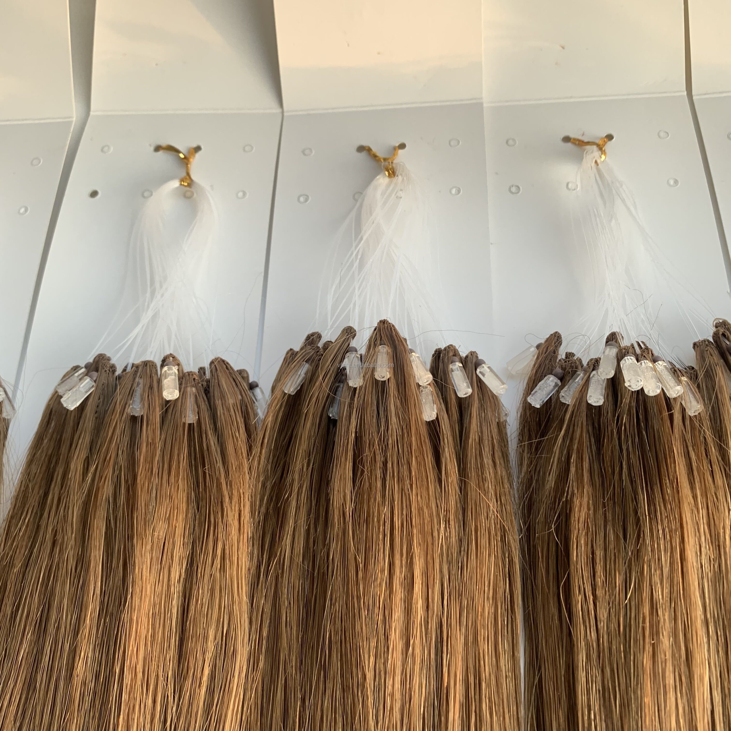 Invention Patened Product 100% Virgin Cuticle Aligned Hair V Light Brand IF2 /H6 New Feather Line Extensions 8A 35CM Established