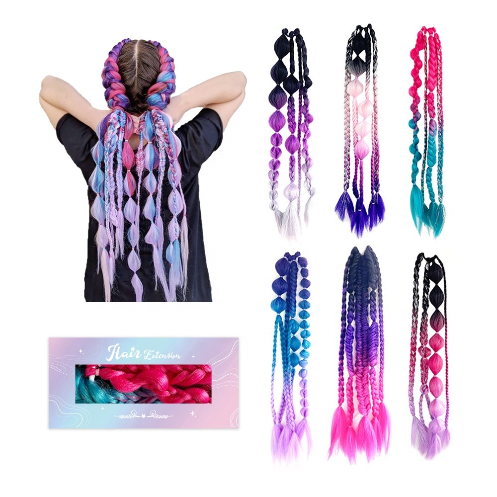 Shinein Long Straight Natural Colored Synthetic Feathers Hair Extension Rooster Feather Braid Hair Extensions