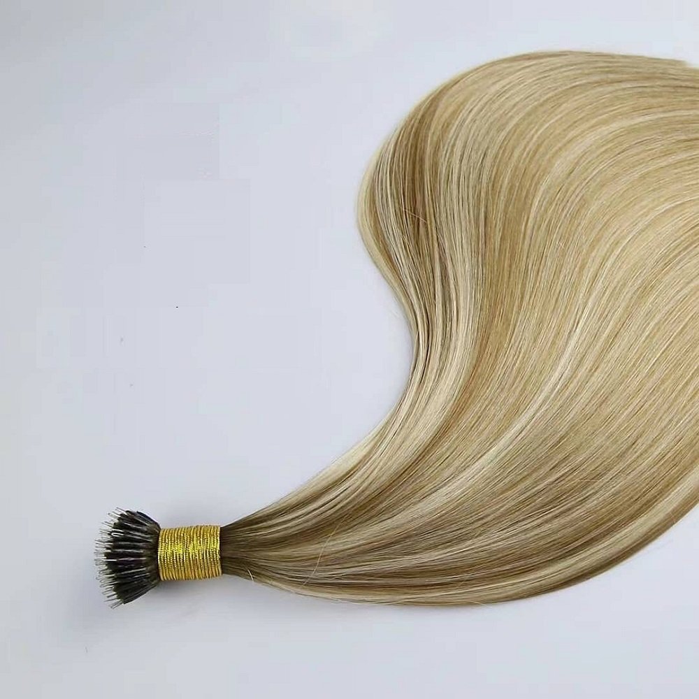 12A Grade Double Drawn Remy Russian Human Hair Pre-bond Nano Ring Hair Extension All Colors
