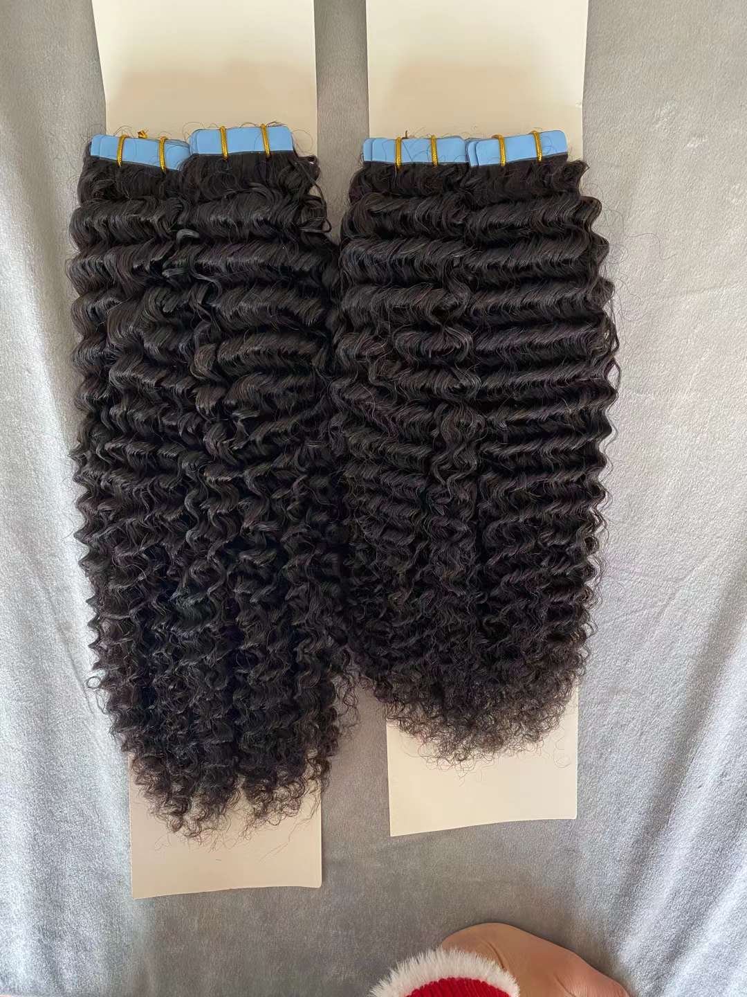 Wholesales Russian 100% Remy Human Hair Extension, Super Blue Tape Hair