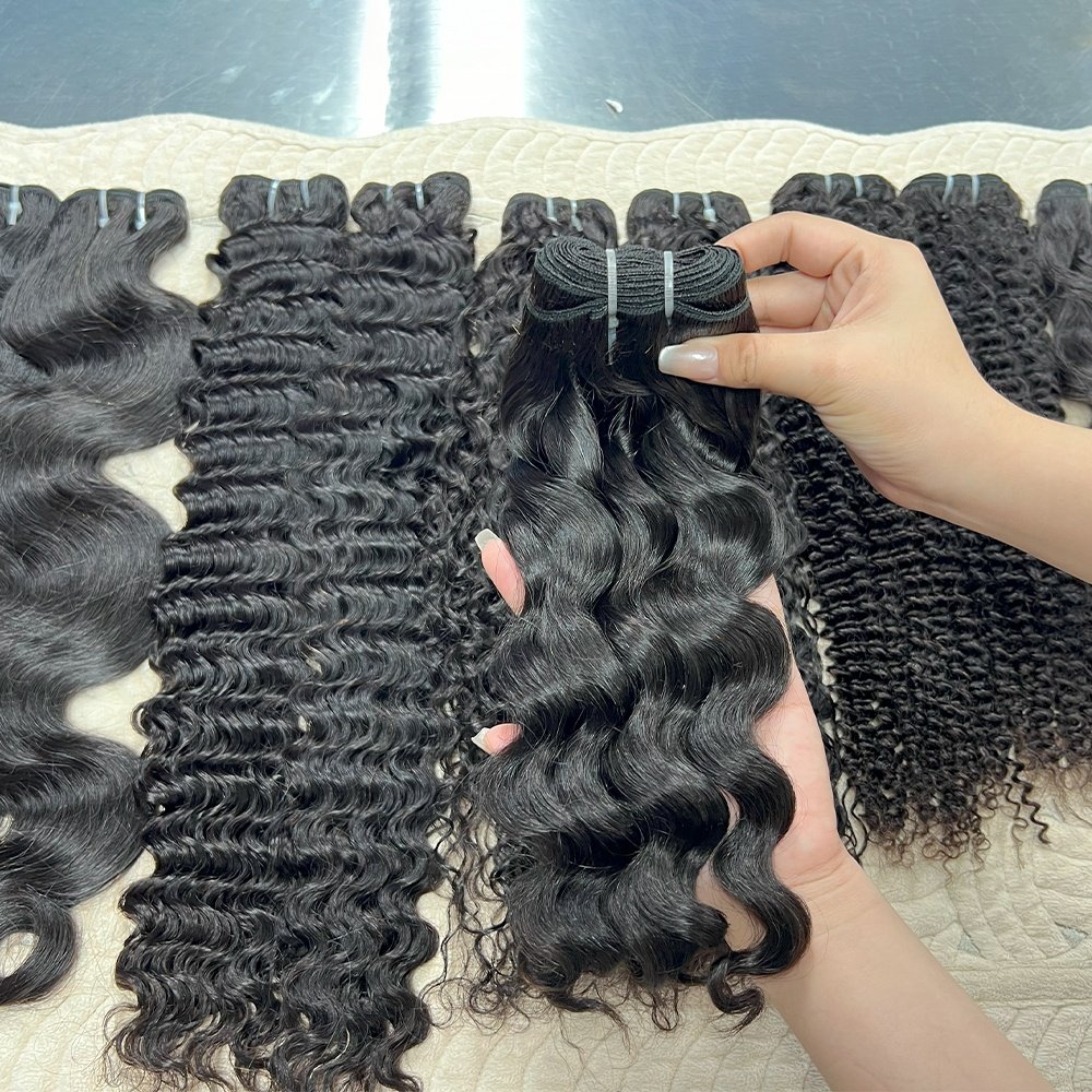 100% Virgin Brazilian hair Indian Temple Virgin Remy Hair 100%unprocessed Human Hair Extension