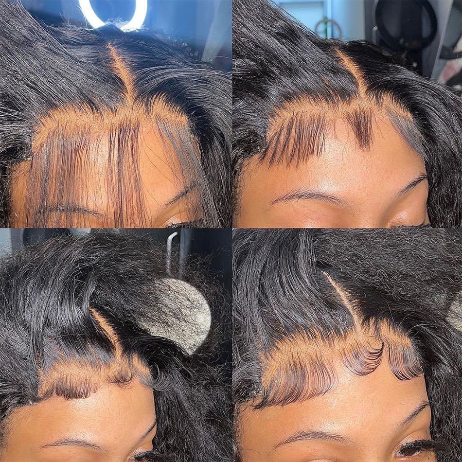 Cheap Wholesale Peruvian Virgin Cuticle Aligned Human Hair Extensions Bundles 5x5 13X6 360 HD Transparent Closure