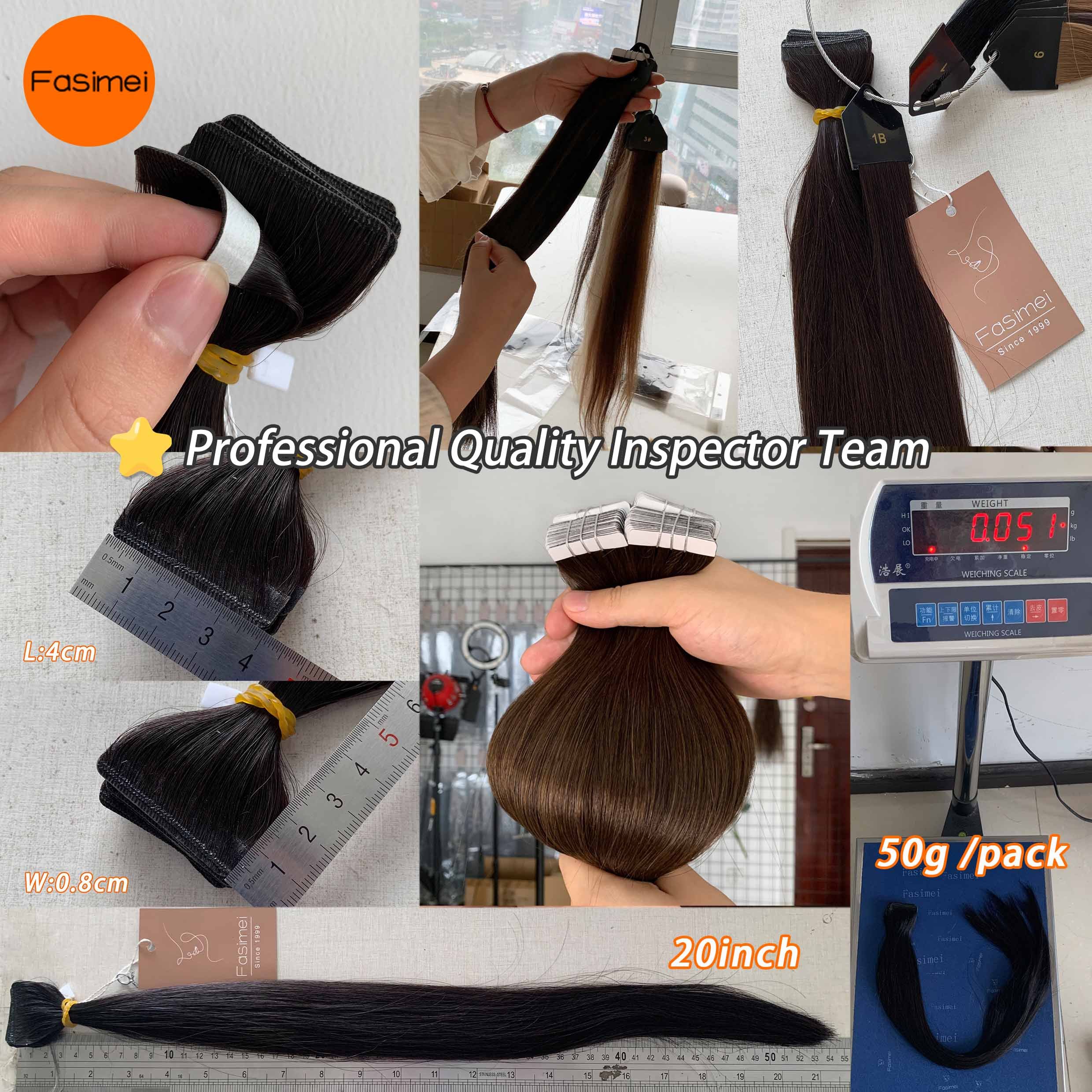 Fasimei Russian Human Hair Tape Hair Extension Raw Cuticle Aligned Products Factories Genius Tape In Human Hair Extensions