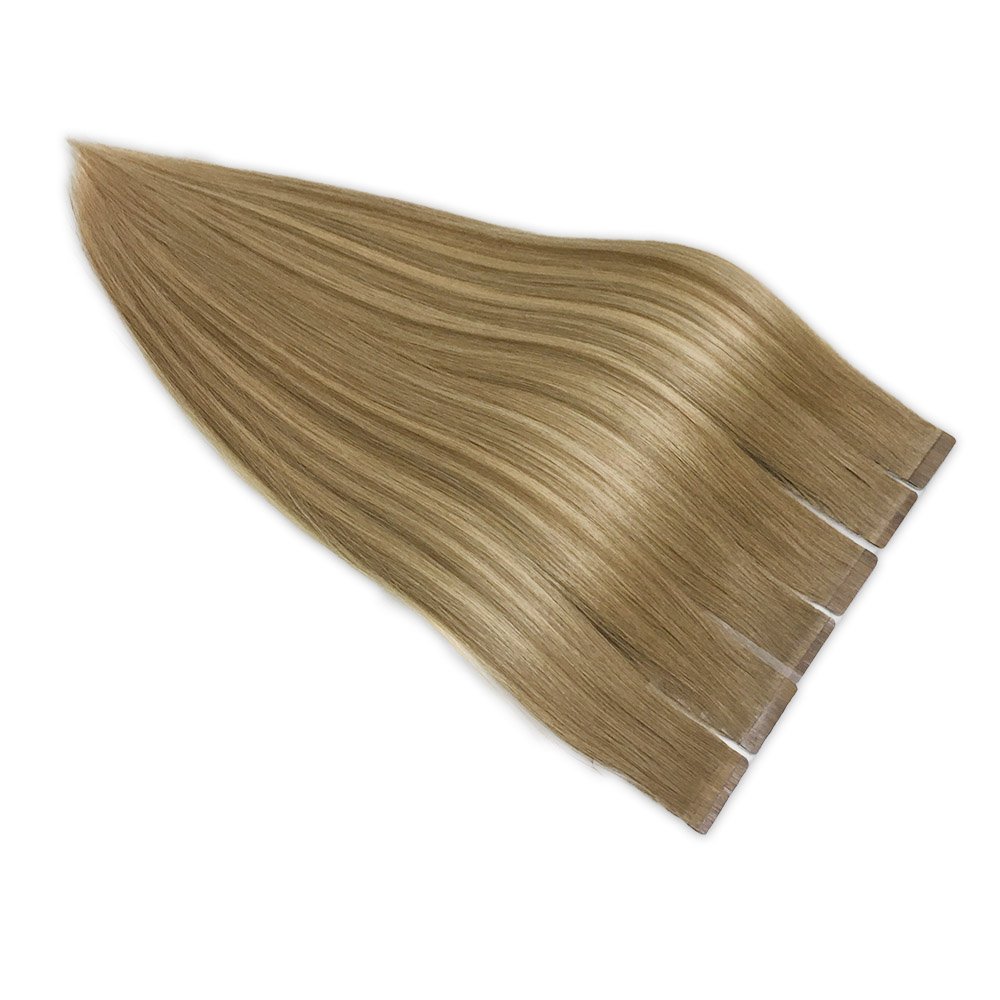Qingdao Hair Factory Wholesale Double Drawn Cuticle Aligned Virgin Hair Tape In Human Hair Extension