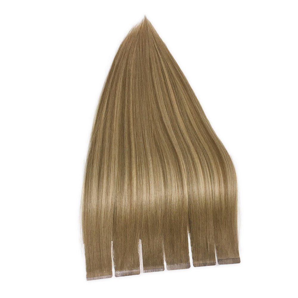 Qingdao Hair Factory Wholesale Double Drawn Cuticle Aligned Virgin Hair Tape In Human Hair Extension