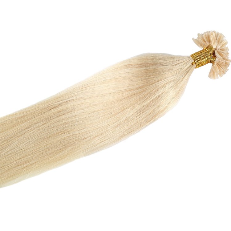 Grammy 100 Strands 22 Inch Remy Bleach Blonde U nail Tip Human Hair Extensions