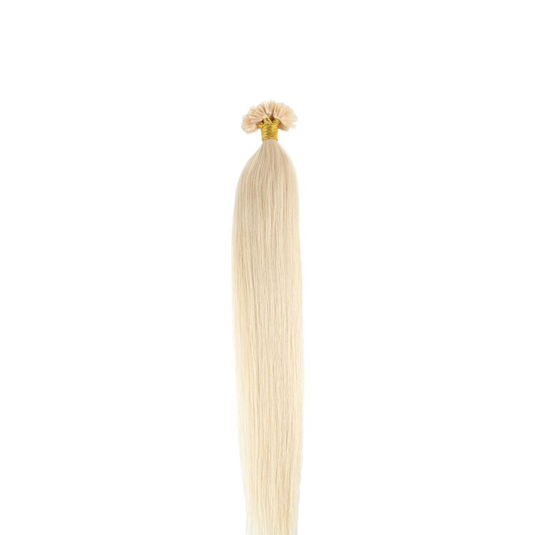 Grammy 100 Strands 22 Inch Remy Bleach Blonde U nail Tip Human Hair Extensions