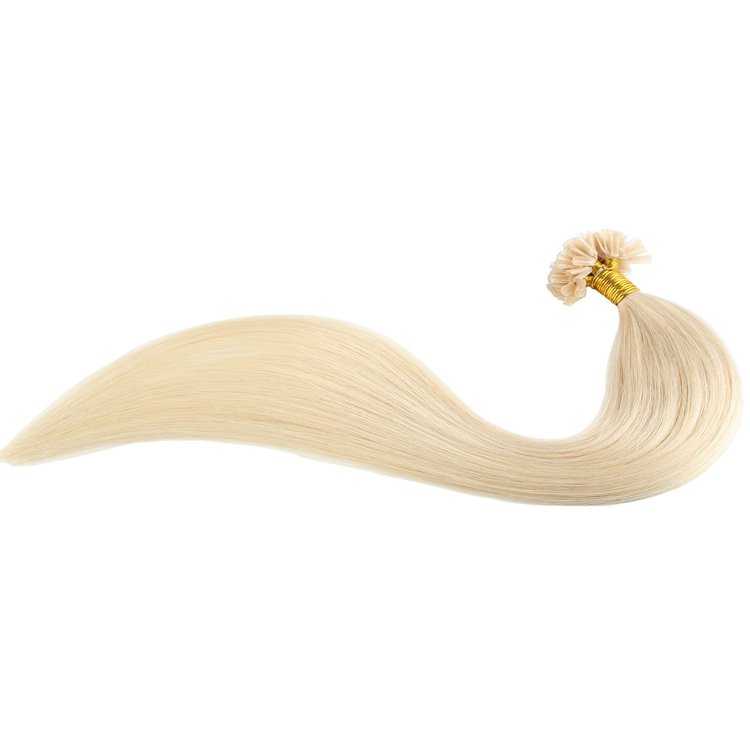Grammy 100 Strands 22 Inch Remy Bleach Blonde U nail Tip Human Hair Extensions