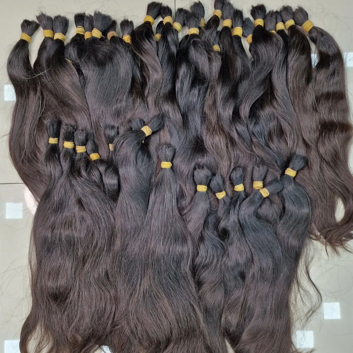 Wholesale Double Drawn Raw Hair bundles Human Bulk remy Raw Virgin Vietnam Human Hair Extensions