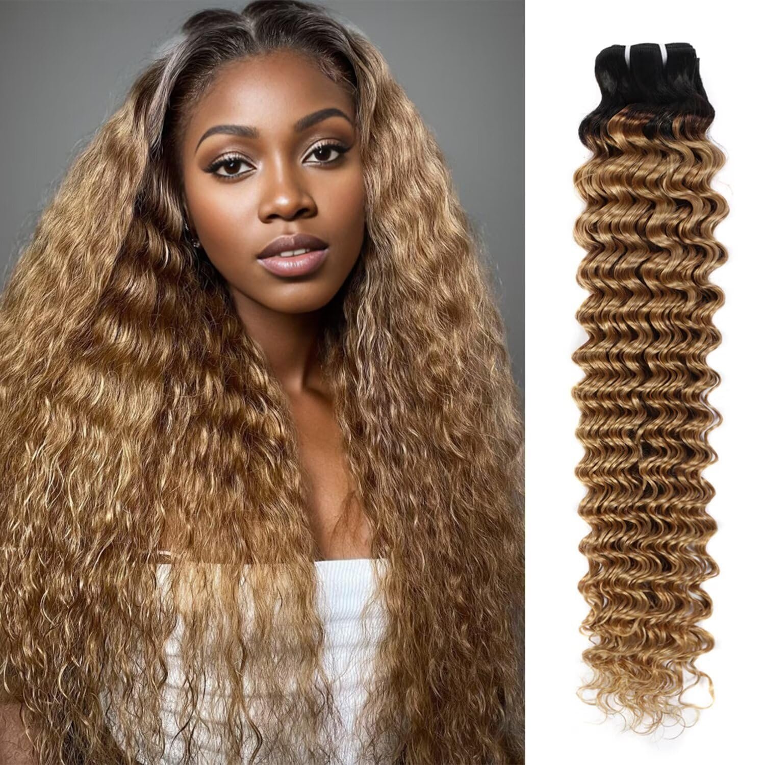 Wet and Wavy Bulk Human Hair For Braiding No Weft Deep Wave Bulk Human Hair Braiding Bundle Hair Extension
